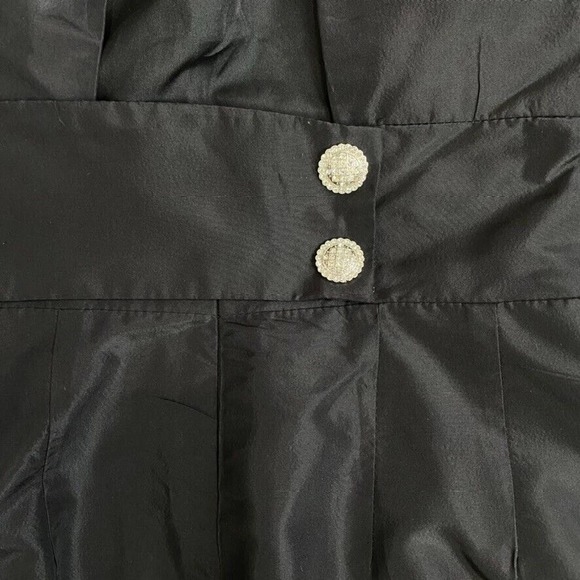 SILK Cocktail Dress in Black size 6 Expose Back - Picture 10 of 16